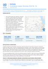 Almost 300,000 people in Sudan were displaced by conflict in 2022