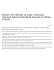 oPt: Persistent attacks on civilian sites in Khan Younis must stop immediately - Senior UN official in Gaza